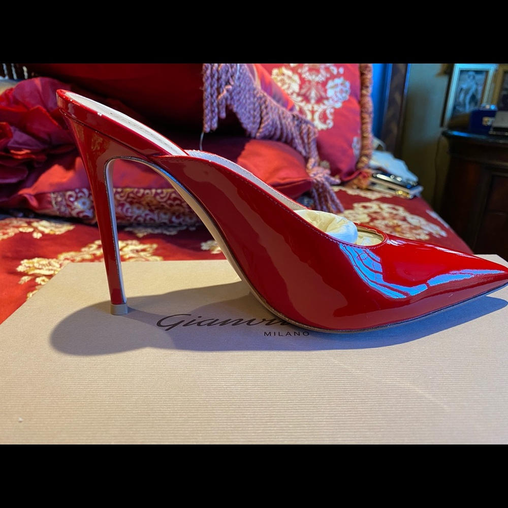 Gianvito Rossi Red Heels Size 8B/38EU